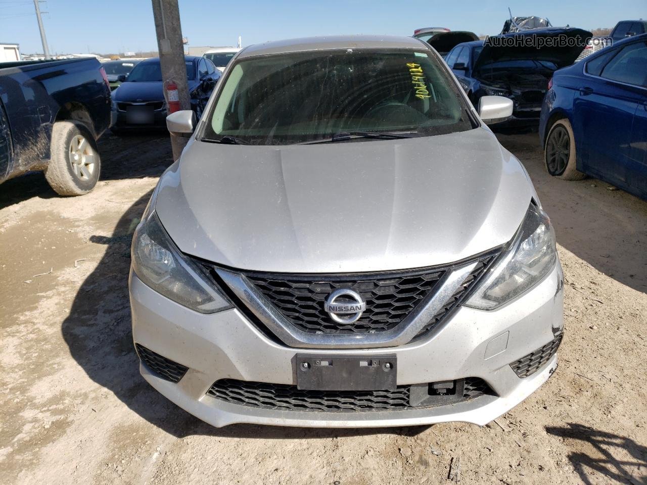 2018 Nissan Sentra S Silver vin: 3N1AB7AP7JL624484