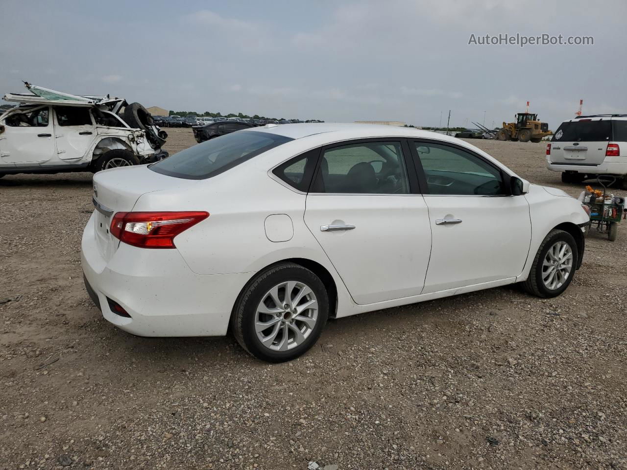 2018 Nissan Sentra S White vin: 3N1AB7AP7JL633931