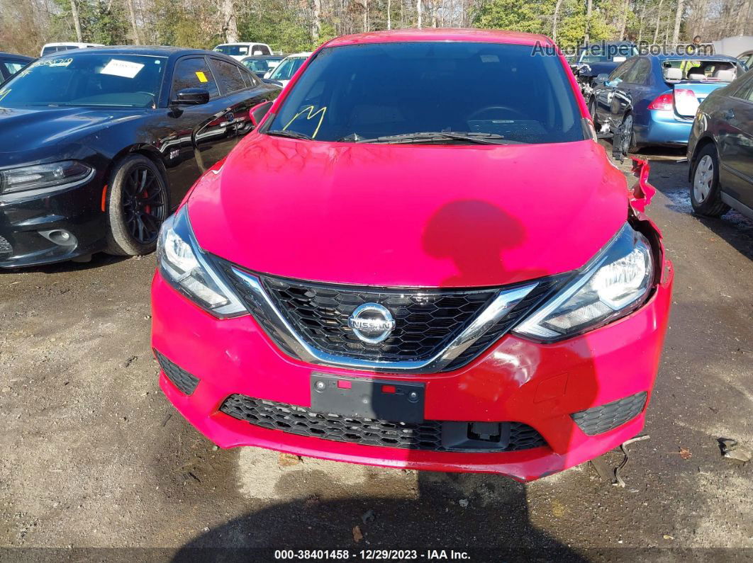 2018 Nissan Sentra Sv Red vin: 3N1AB7AP7JL649627