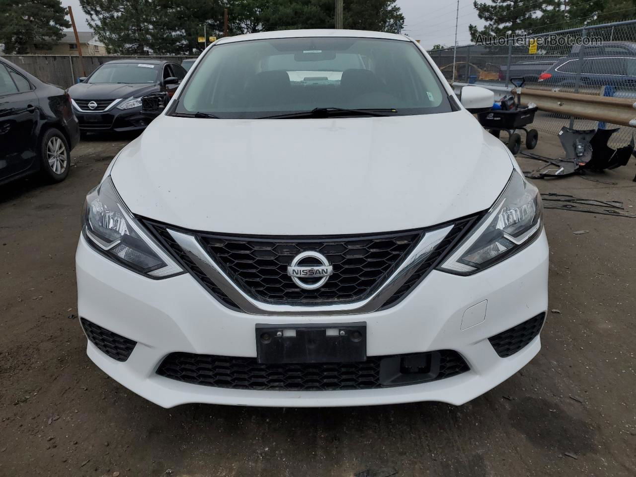 2018 Nissan Sentra S White vin: 3N1AB7AP7JL649823