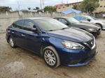 2018 Nissan Sentra S Blue vin: 3N1AB7AP7JL656691