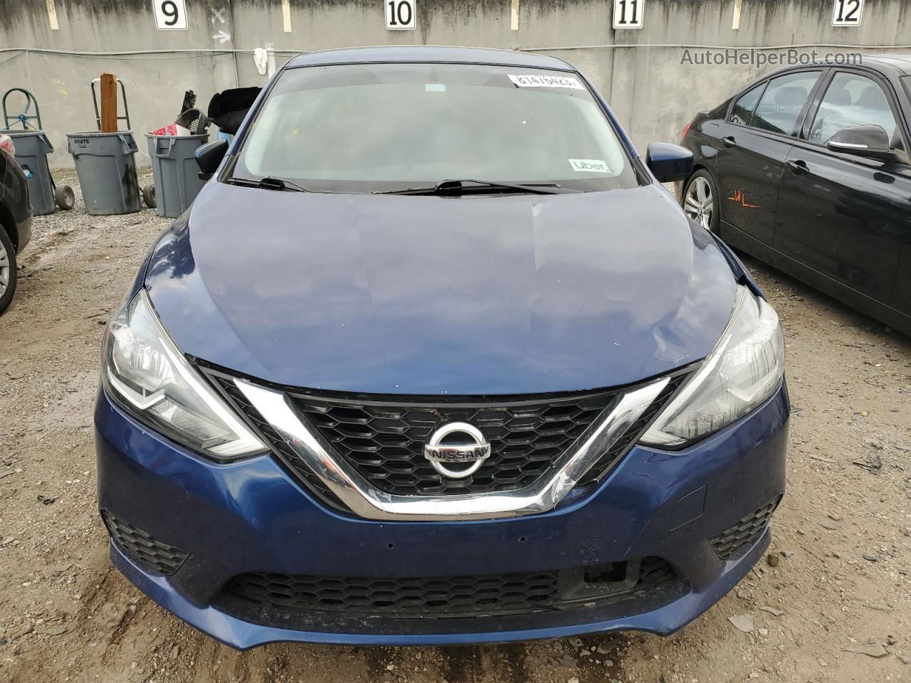 2018 Nissan Sentra S Blue vin: 3N1AB7AP7JL656691