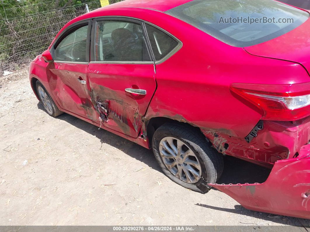 2018 Nissan Sentra Sv Red vin: 3N1AB7AP7JL659591