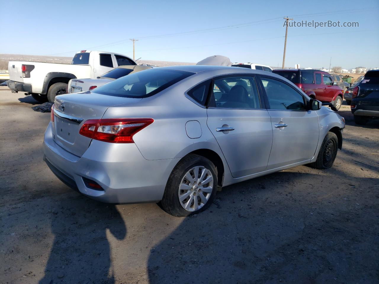 2018 Nissan Sentra S Silver vin: 3N1AB7AP7JY202038