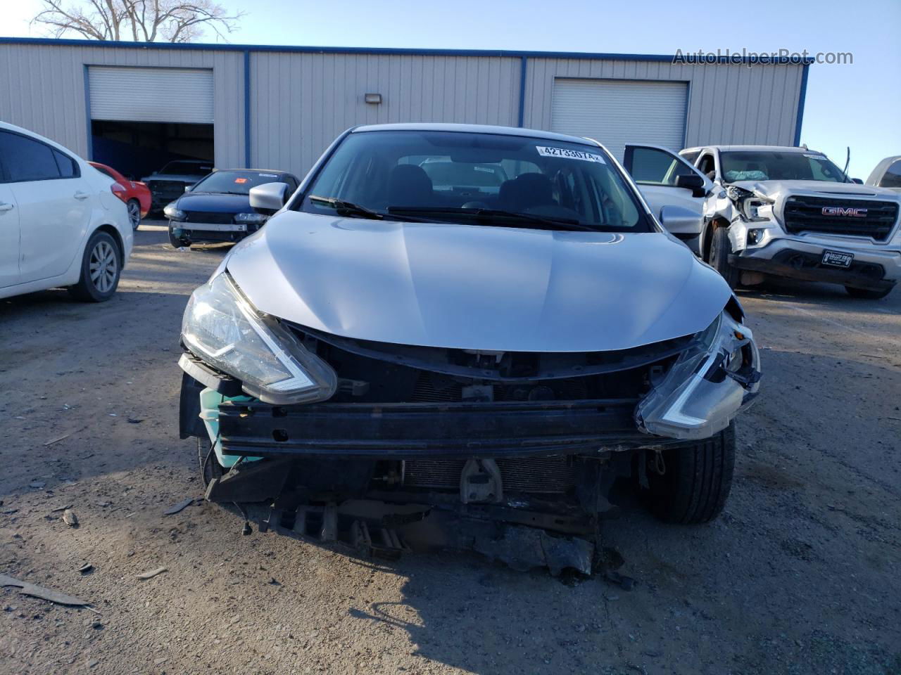 2018 Nissan Sentra S Silver vin: 3N1AB7AP7JY202038