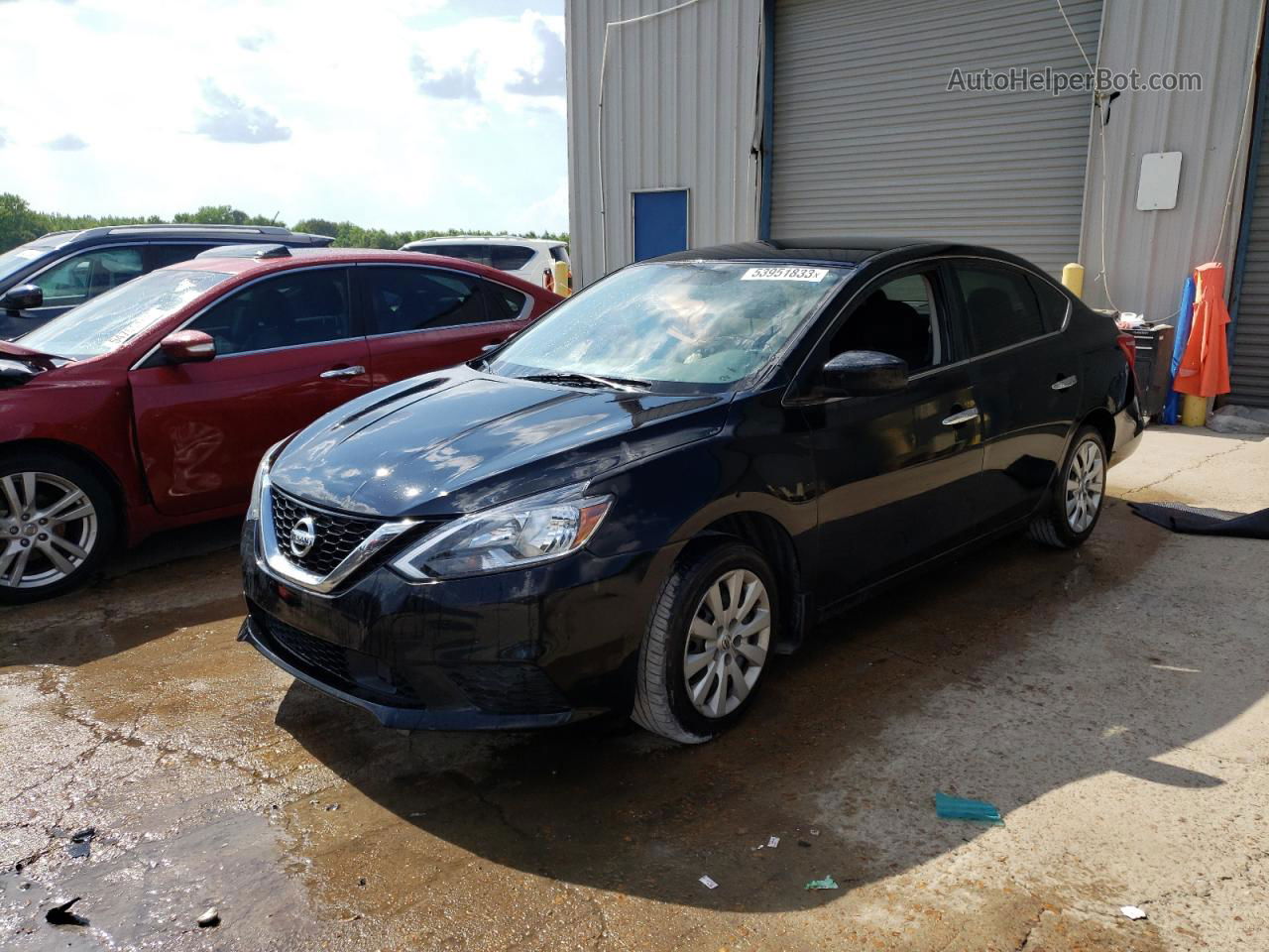 2018 Nissan Sentra S Черный vin: 3N1AB7AP7JY205604