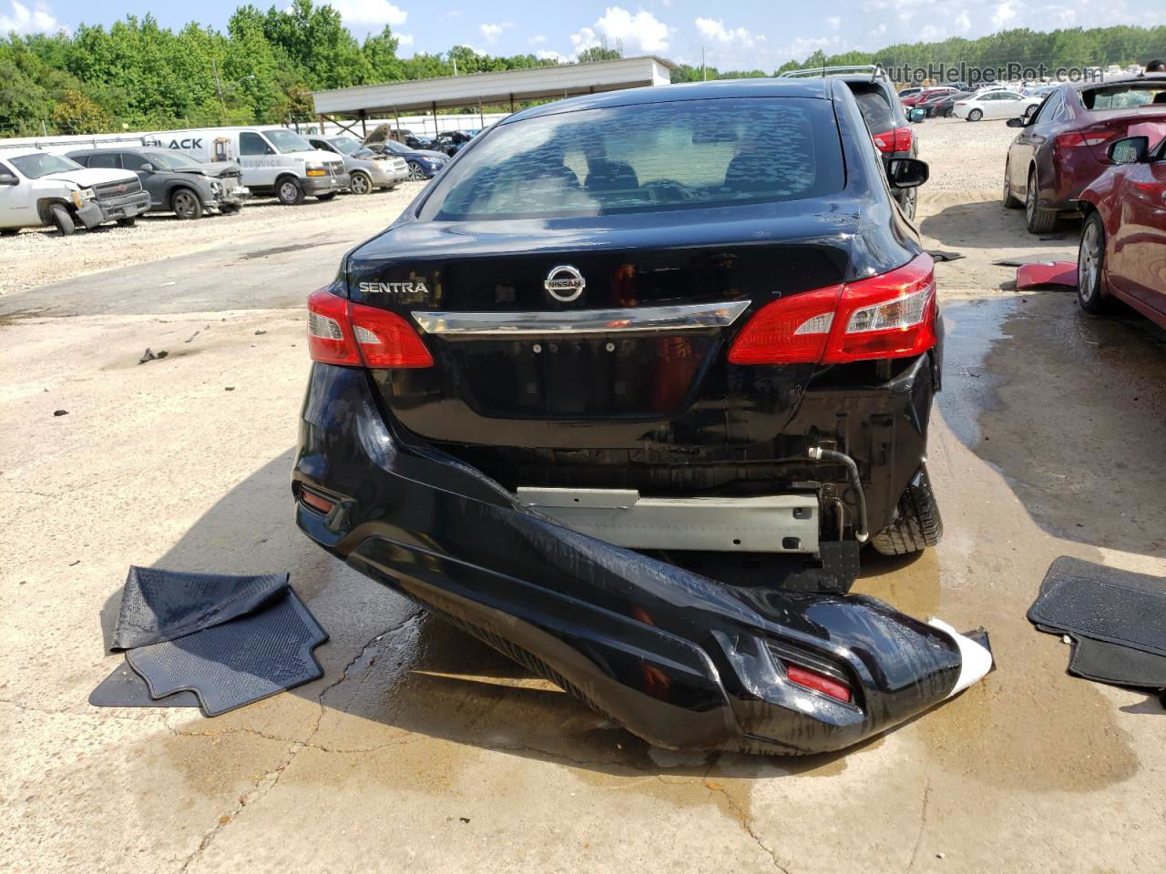 2018 Nissan Sentra S Black vin: 3N1AB7AP7JY205604