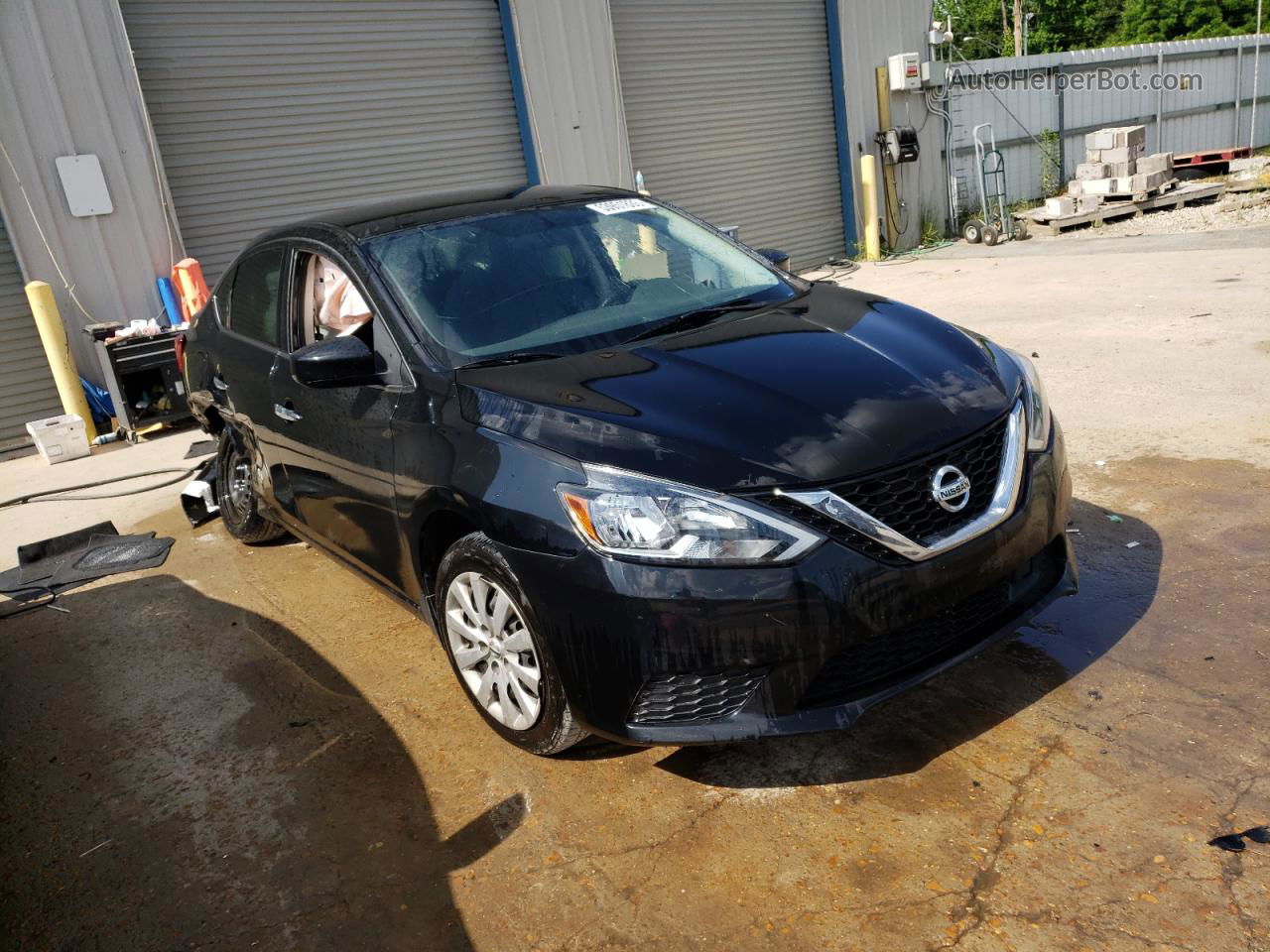 2018 Nissan Sentra S Black vin: 3N1AB7AP7JY205604