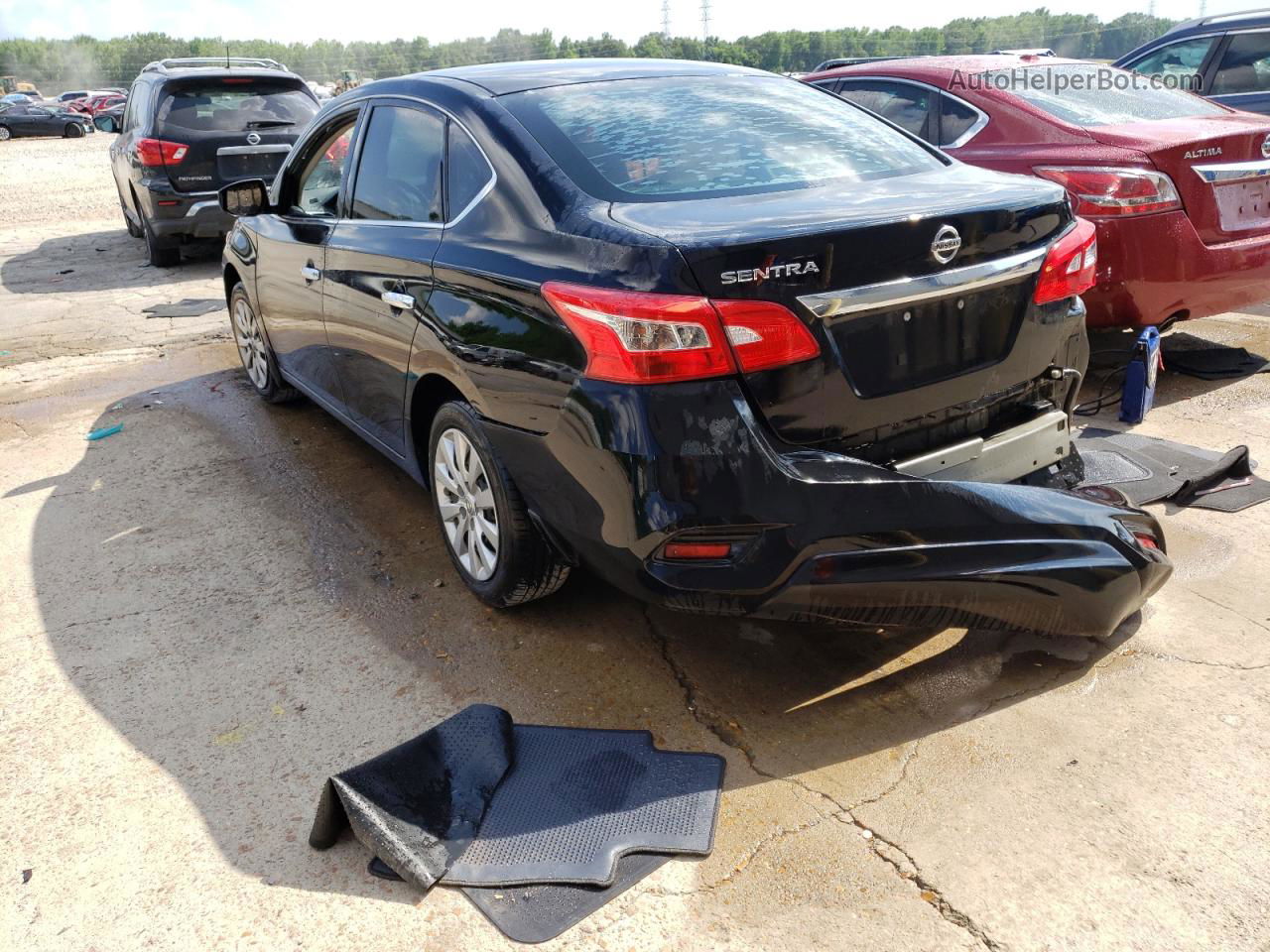 2018 Nissan Sentra S Black vin: 3N1AB7AP7JY205604