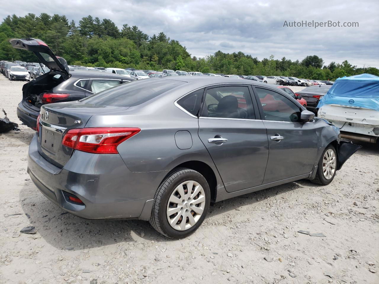 2018 Nissan Sentra S Gray vin: 3N1AB7AP7JY206509