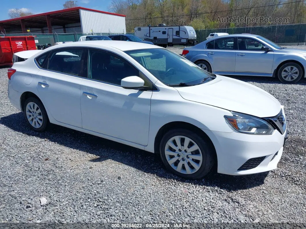 2018 Nissan Sentra S White vin: 3N1AB7AP7JY210365