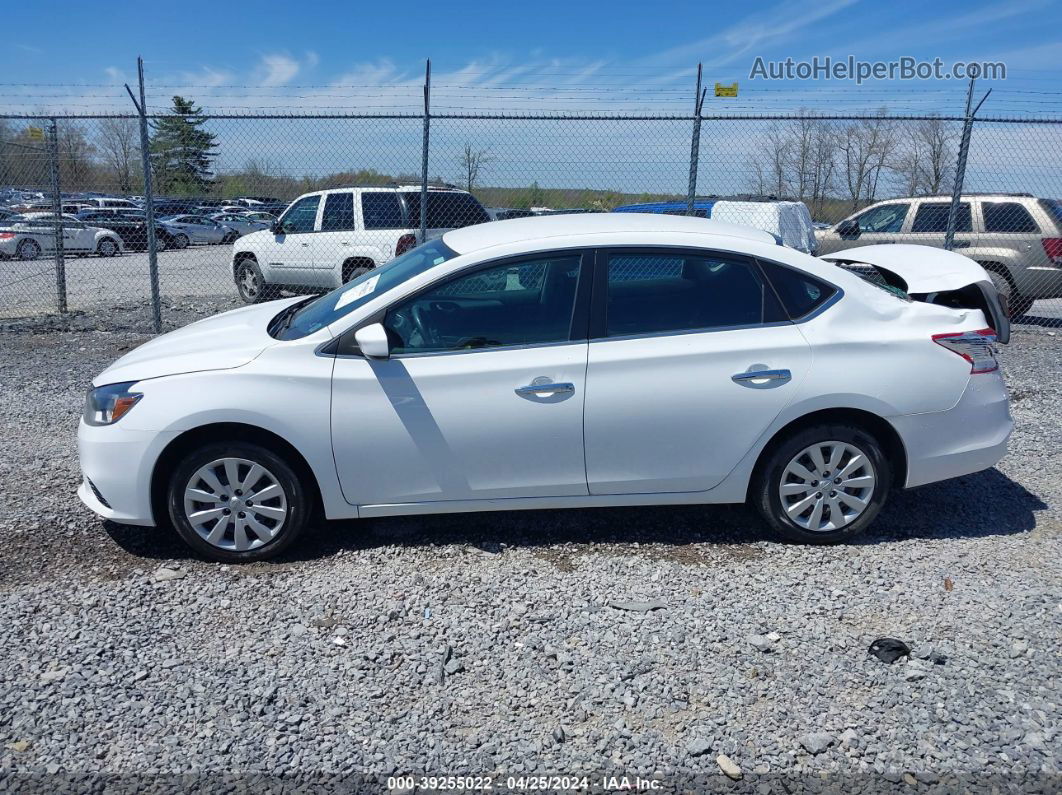 2018 Nissan Sentra S White vin: 3N1AB7AP7JY210365