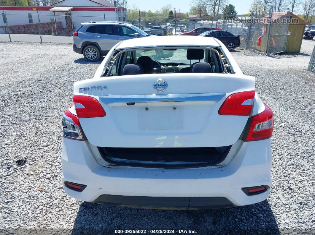 2018 Nissan Sentra S White vin: 3N1AB7AP7JY210365