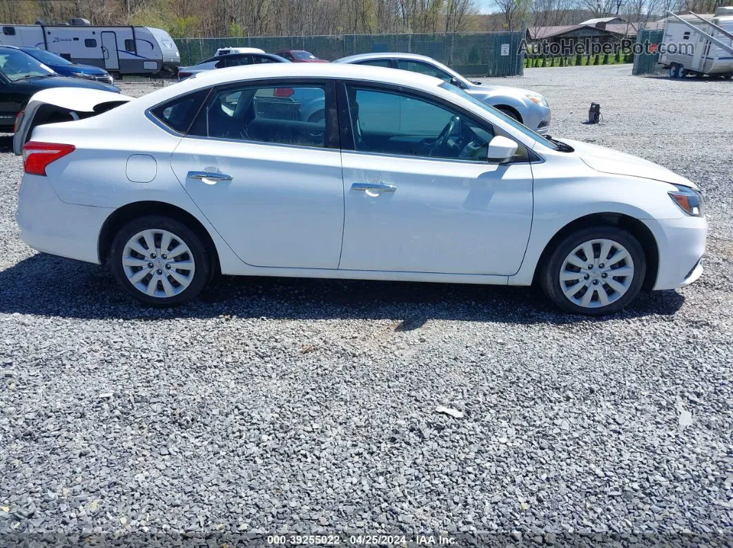 2018 Nissan Sentra S White vin: 3N1AB7AP7JY210365