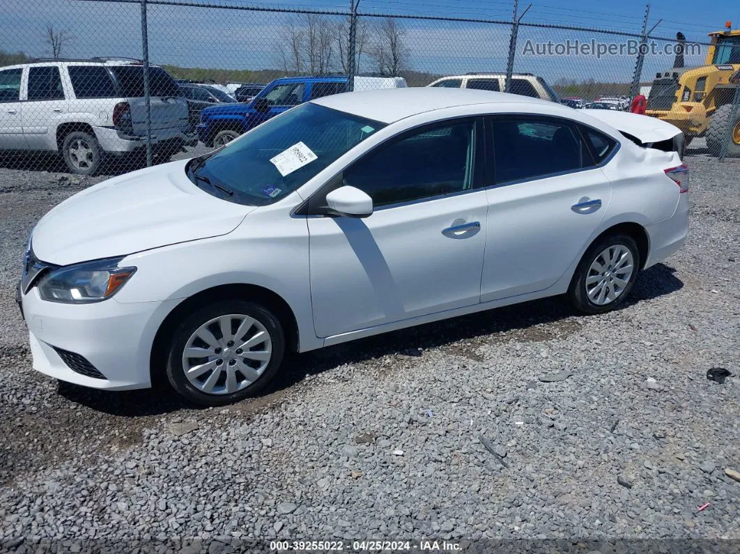 2018 Nissan Sentra S White vin: 3N1AB7AP7JY210365