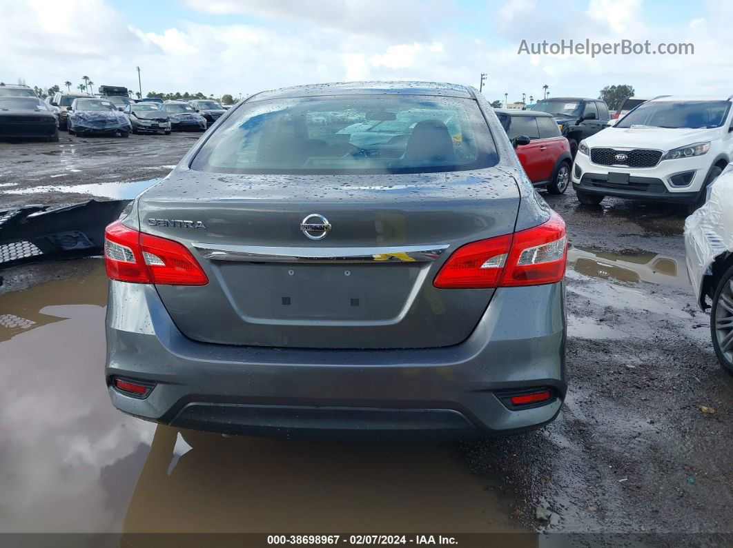 2018 Nissan Sentra S Gray vin: 3N1AB7AP7JY211323