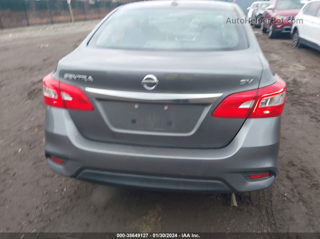 2018 Nissan Sentra Sv Gray vin: 3N1AB7AP7JY212732