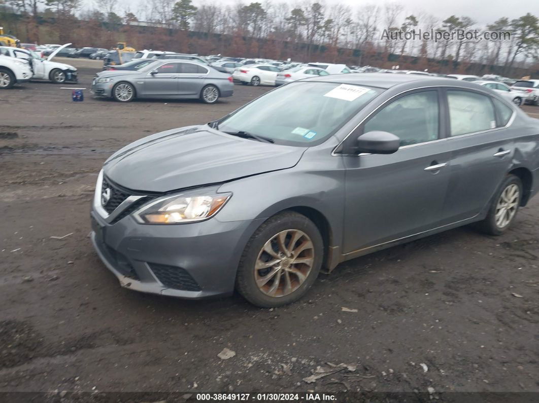 2018 Nissan Sentra Sv Gray vin: 3N1AB7AP7JY212732