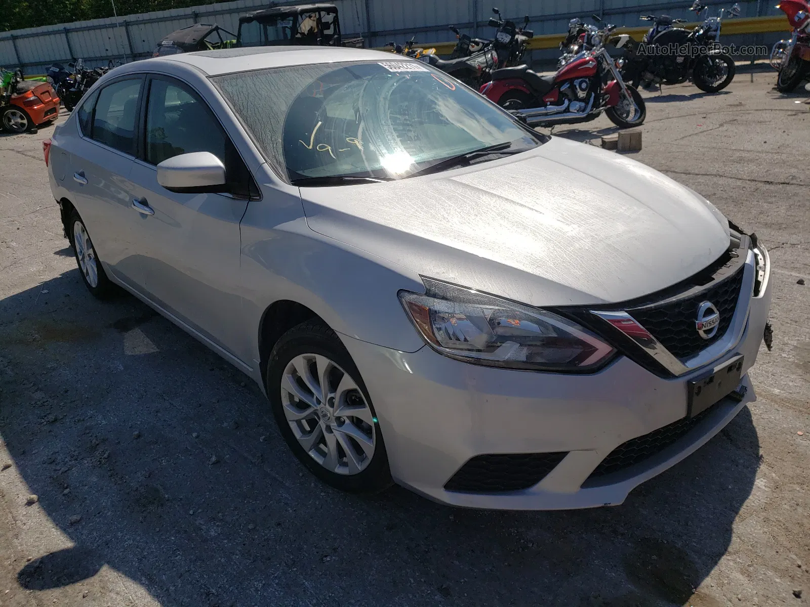 2018 Nissan Sentra S Silver vin: 3N1AB7AP7JY213590