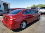 2018 Nissan Sentra S Red vin: 3N1AB7AP7JY223195