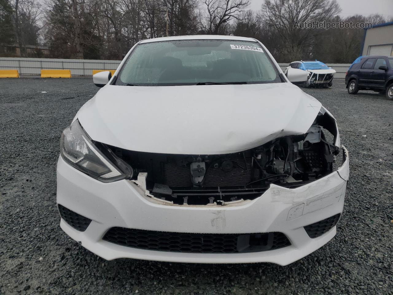 2018 Nissan Sentra S White vin: 3N1AB7AP7JY228235