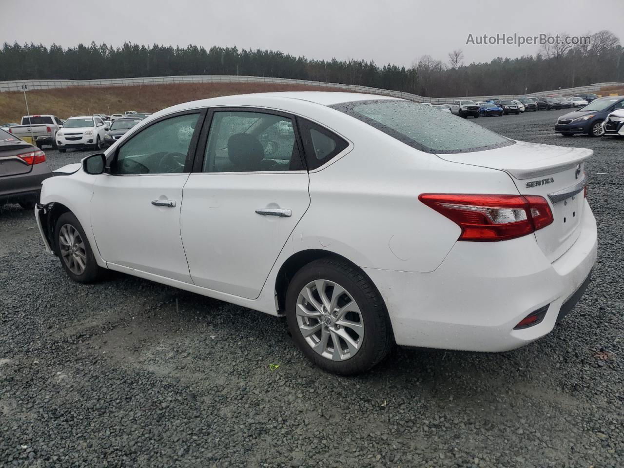 2018 Nissan Sentra S White vin: 3N1AB7AP7JY228235