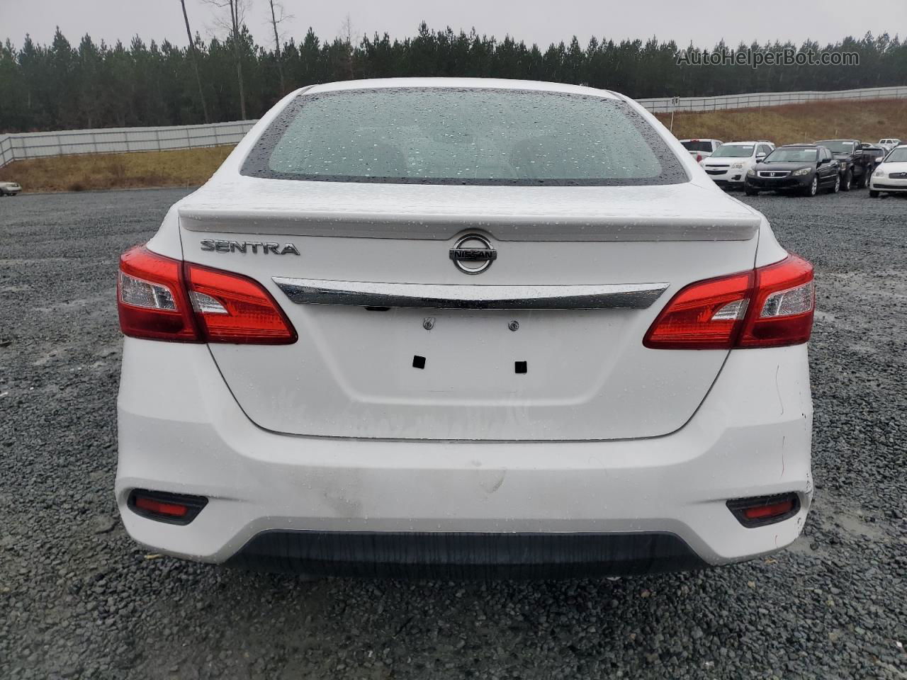 2018 Nissan Sentra S White vin: 3N1AB7AP7JY228235