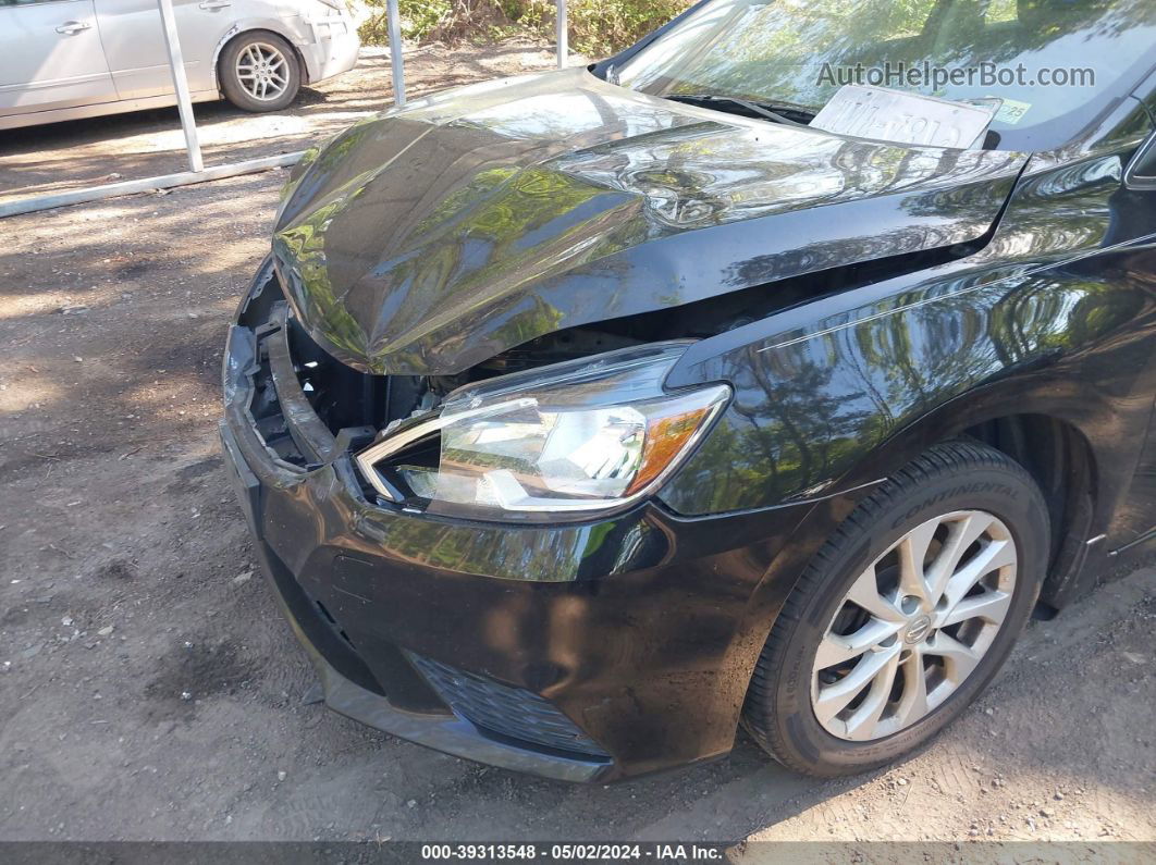 2018 Nissan Sentra Sv Black vin: 3N1AB7AP7JY237081