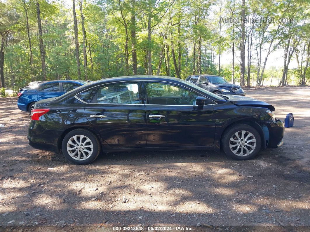 2018 Nissan Sentra Sv Black vin: 3N1AB7AP7JY237081