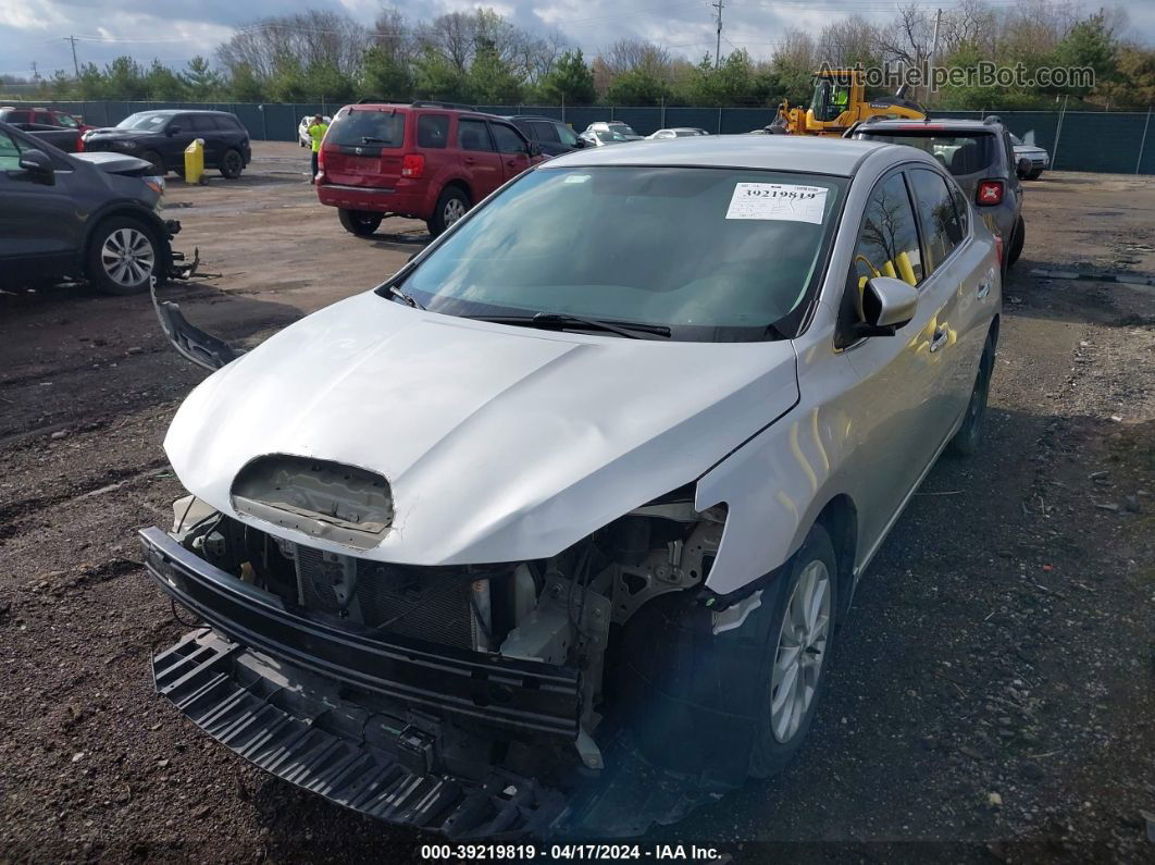 2018 Nissan Sentra Sv Silver vin: 3N1AB7AP7JY237565