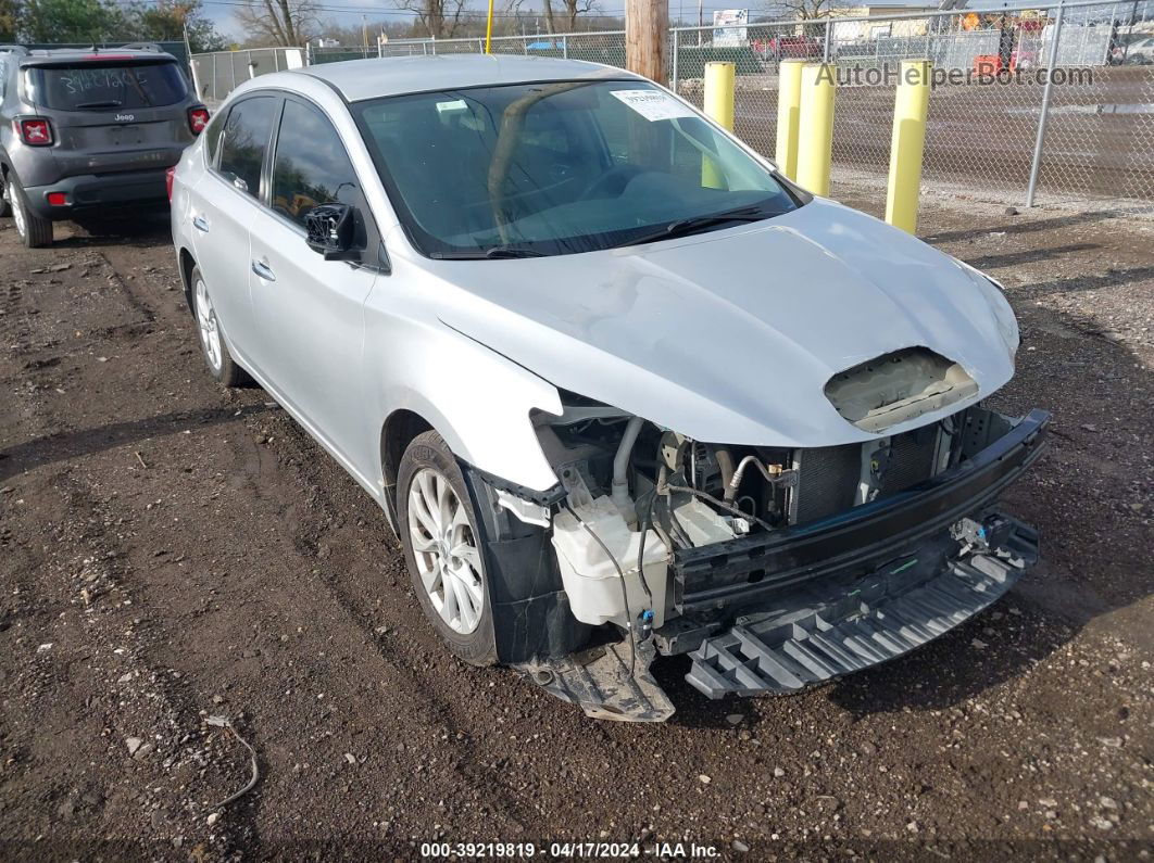 2018 Nissan Sentra Sv Silver vin: 3N1AB7AP7JY237565