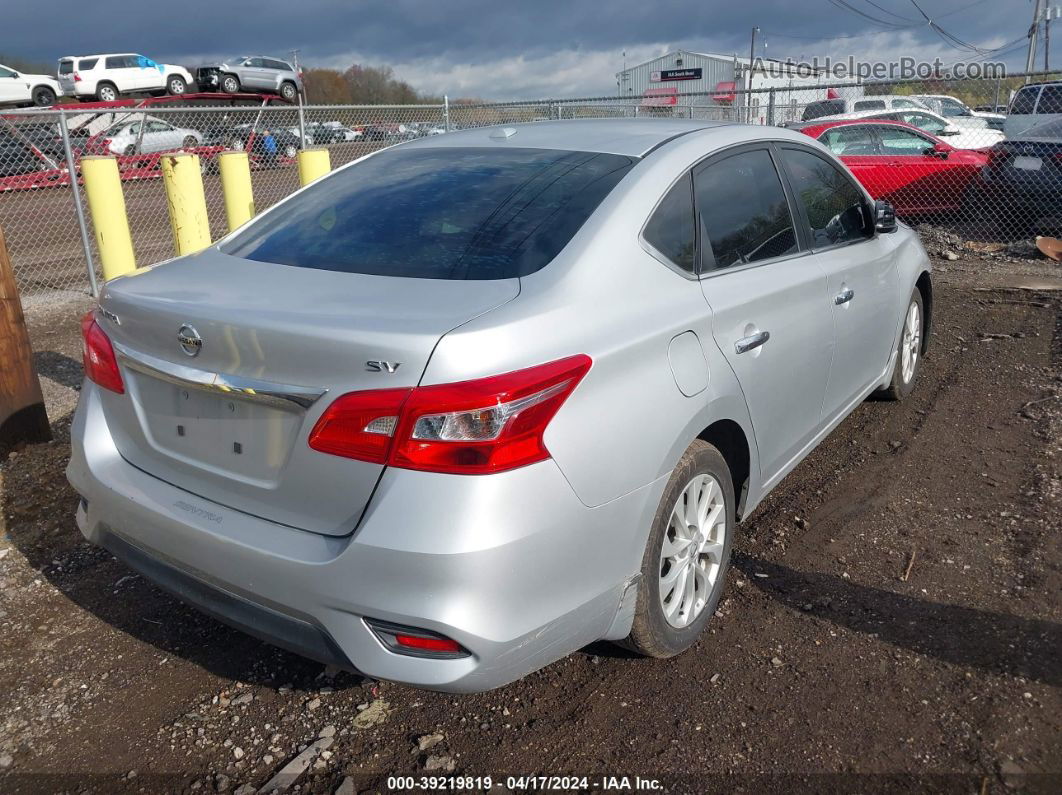 2018 Nissan Sentra Sv Silver vin: 3N1AB7AP7JY237565