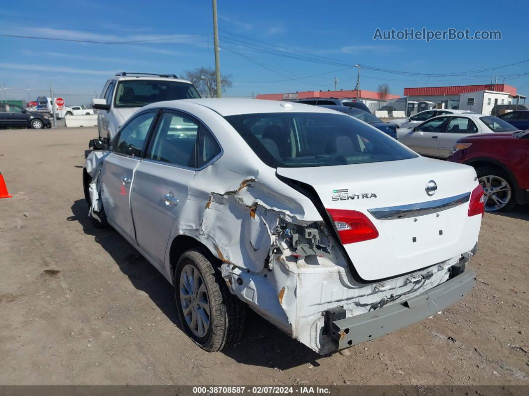 2018 Nissan Sentra Sv White vin: 3N1AB7AP7JY240336