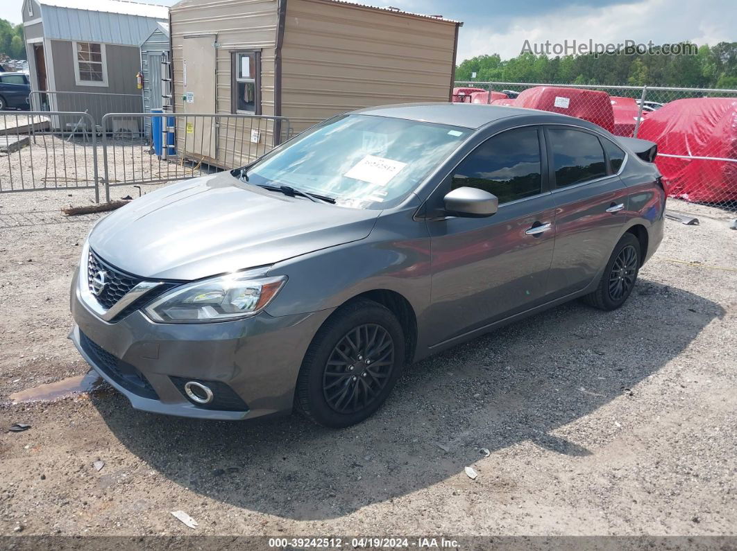 2018 Nissan Sentra S Gray vin: 3N1AB7AP7JY242524