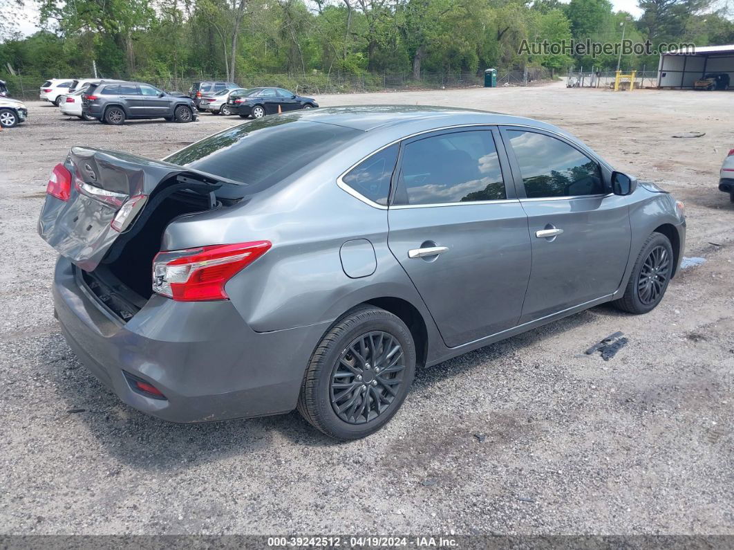 2018 Nissan Sentra S Gray vin: 3N1AB7AP7JY242524