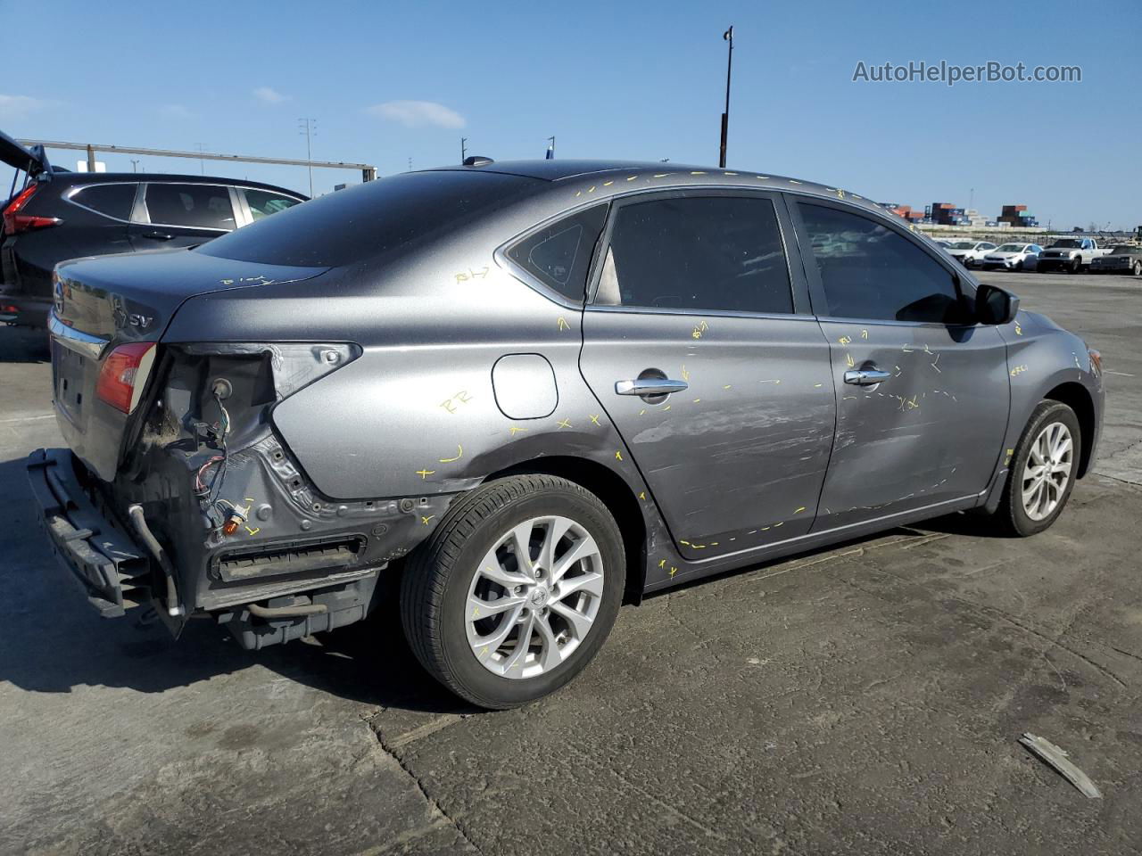 2018 Nissan Sentra S Gray vin: 3N1AB7AP7JY255421