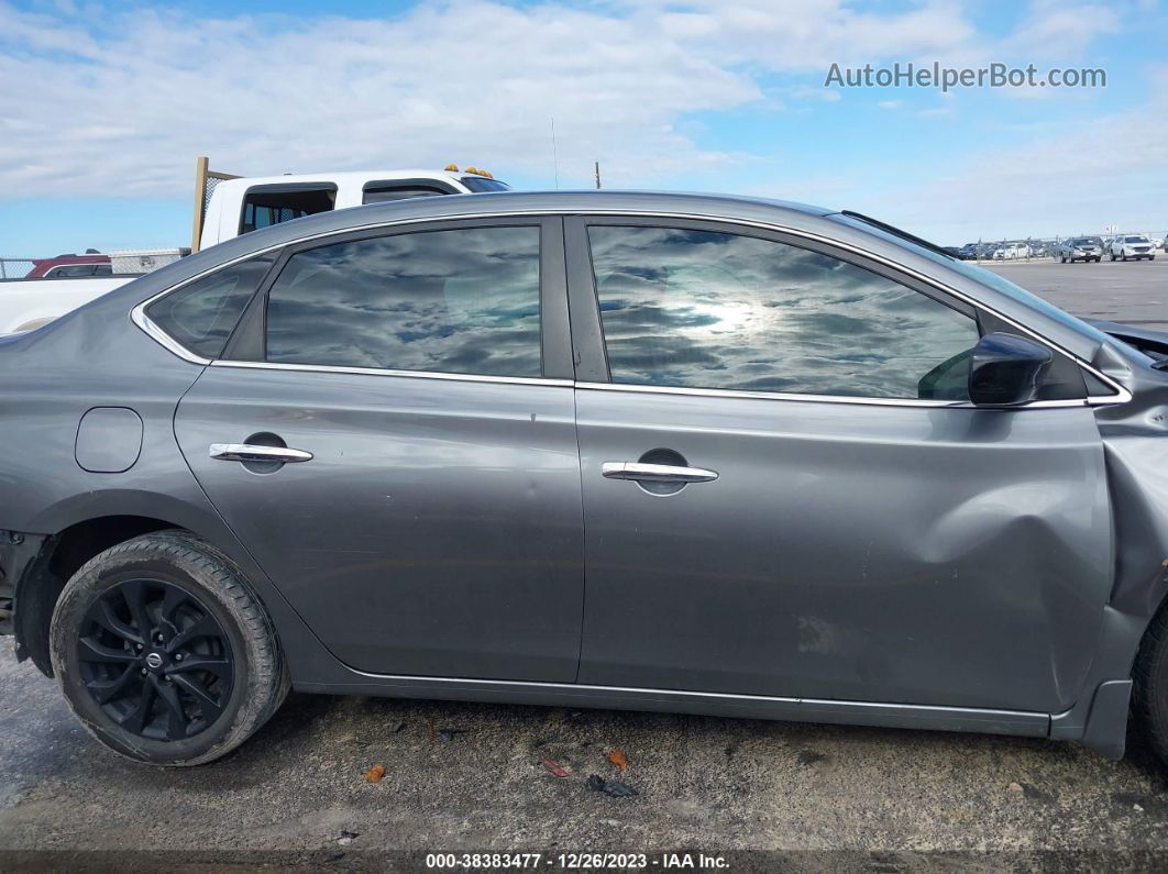 2018 Nissan Sentra S Серый vin: 3N1AB7AP7JY258495