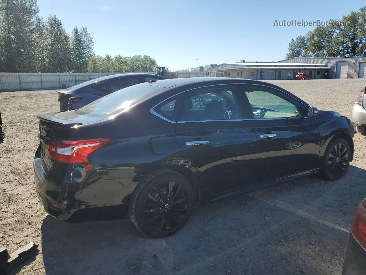 2018 Nissan Sentra S Black vin: 3N1AB7AP7JY278259