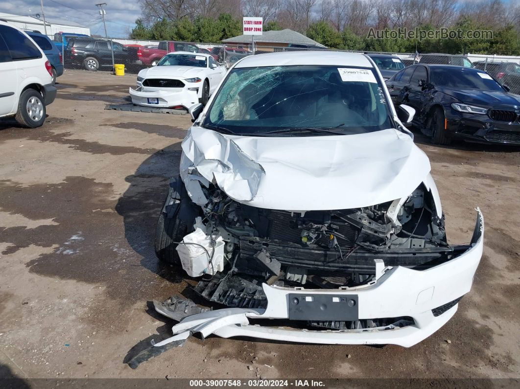 2018 Nissan Sentra Sv White vin: 3N1AB7AP7JY283851