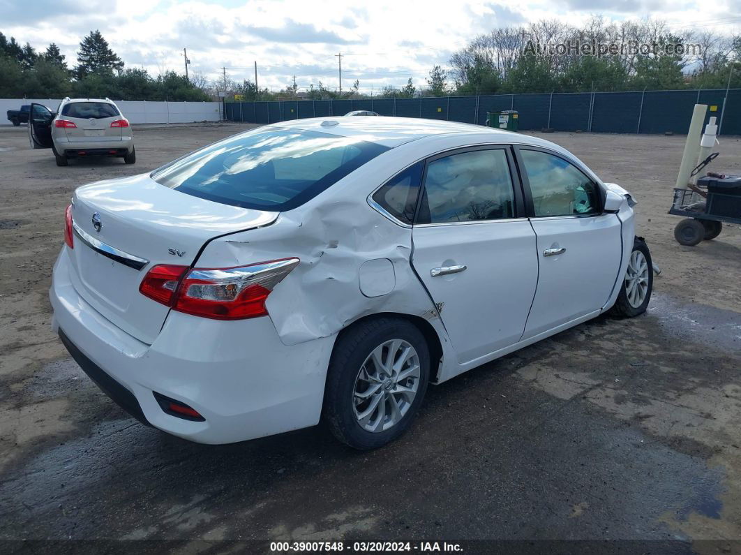 2018 Nissan Sentra Sv White vin: 3N1AB7AP7JY283851