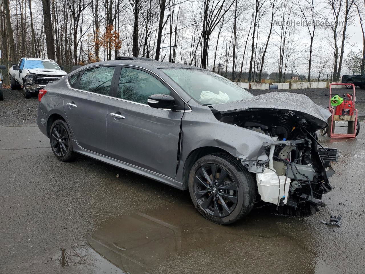 2018 Nissan Sentra S Gray vin: 3N1AB7AP7JY287561