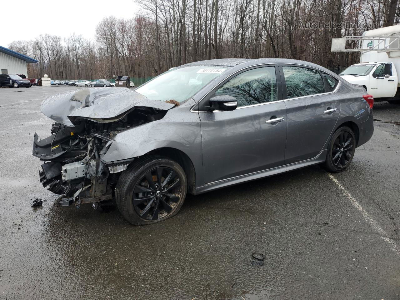 2018 Nissan Sentra S Gray vin: 3N1AB7AP7JY287561