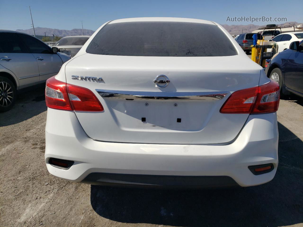 2018 Nissan Sentra S White vin: 3N1AB7AP7JY310336