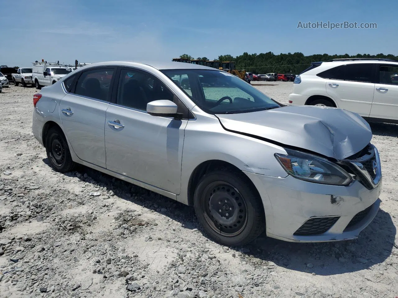 2018 Nissan Sentra S Silver vin: 3N1AB7AP7JY311342