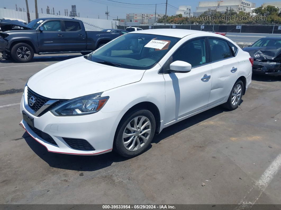 2018 Nissan Sentra Sv White vin: 3N1AB7AP7JY317111