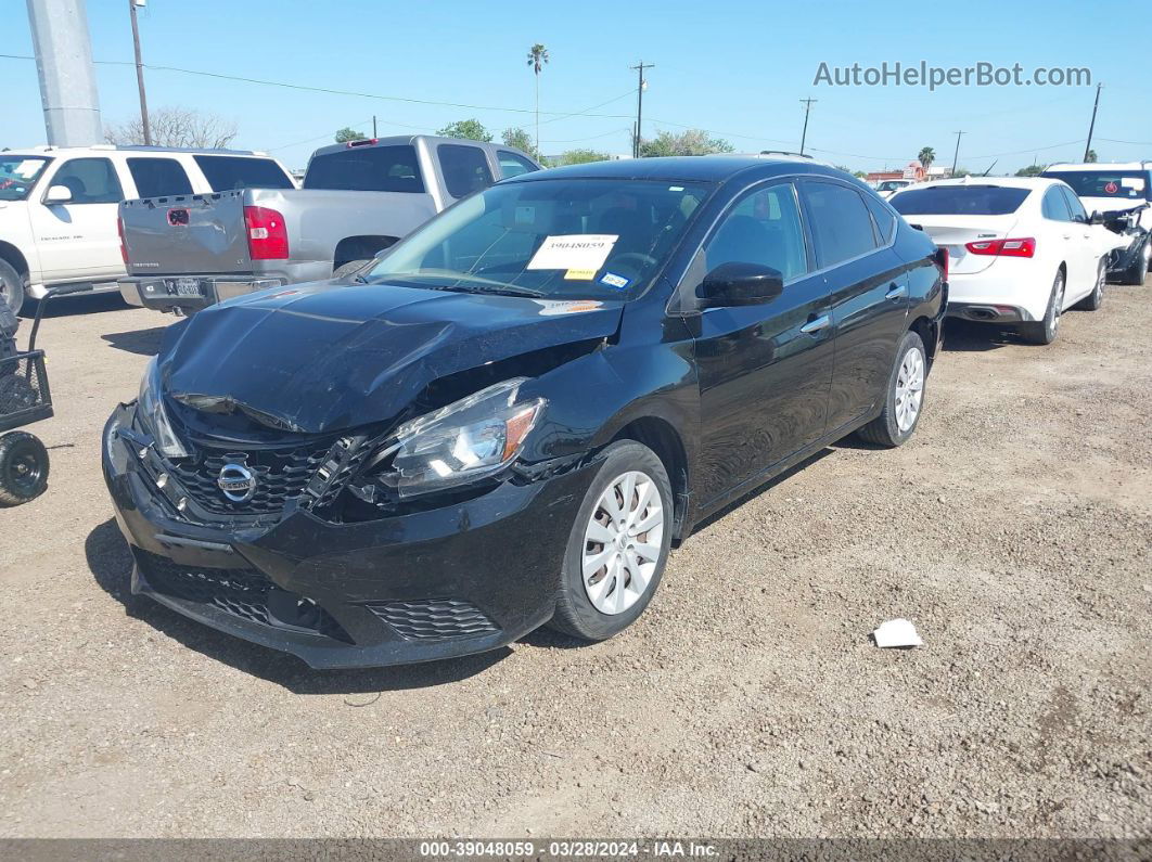 2018 Nissan Sentra S Black vin: 3N1AB7AP7JY319473