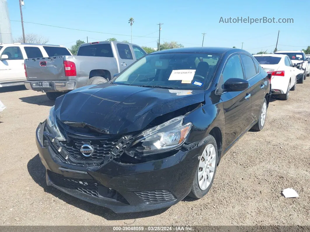 2018 Nissan Sentra S Black vin: 3N1AB7AP7JY319473