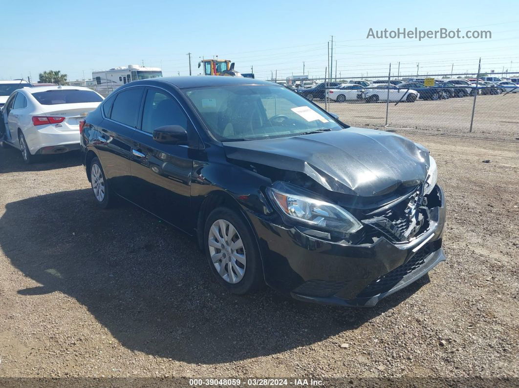 2018 Nissan Sentra S Black vin: 3N1AB7AP7JY319473