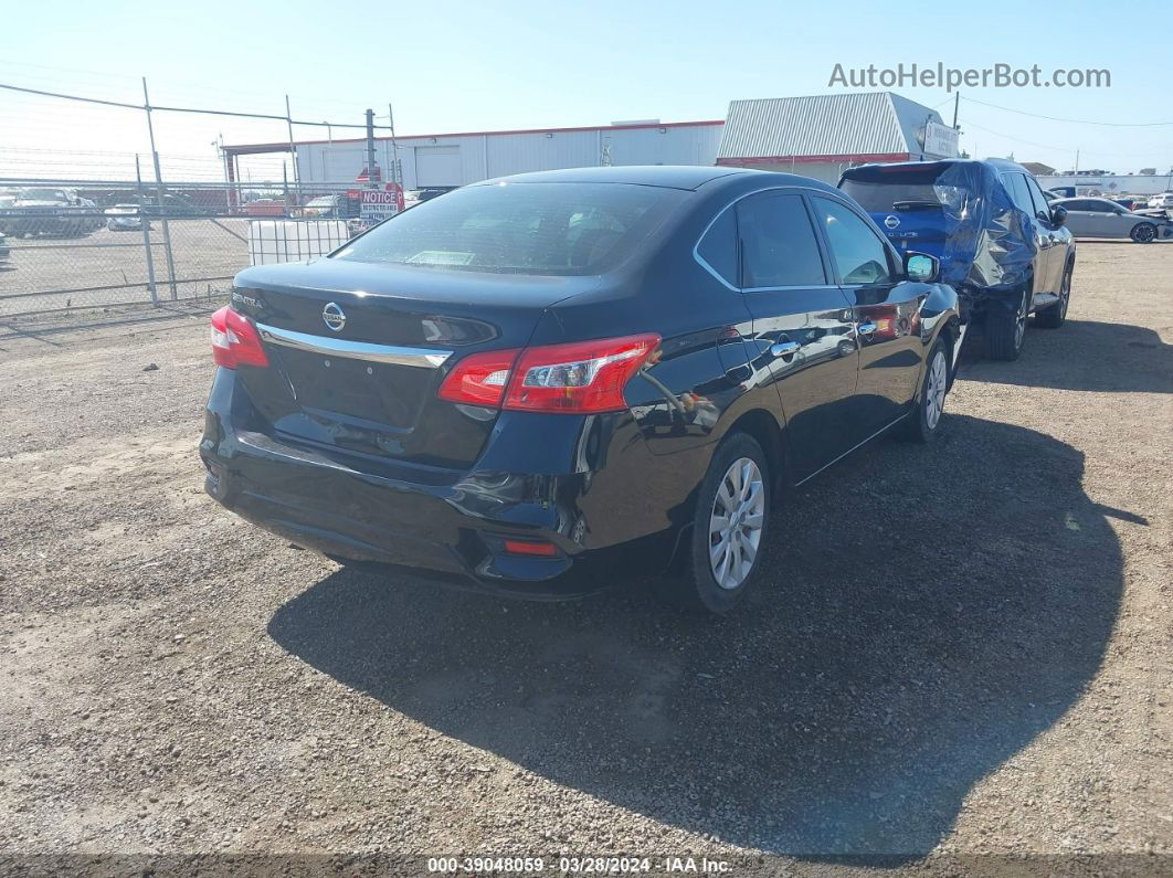 2018 Nissan Sentra S Black vin: 3N1AB7AP7JY319473