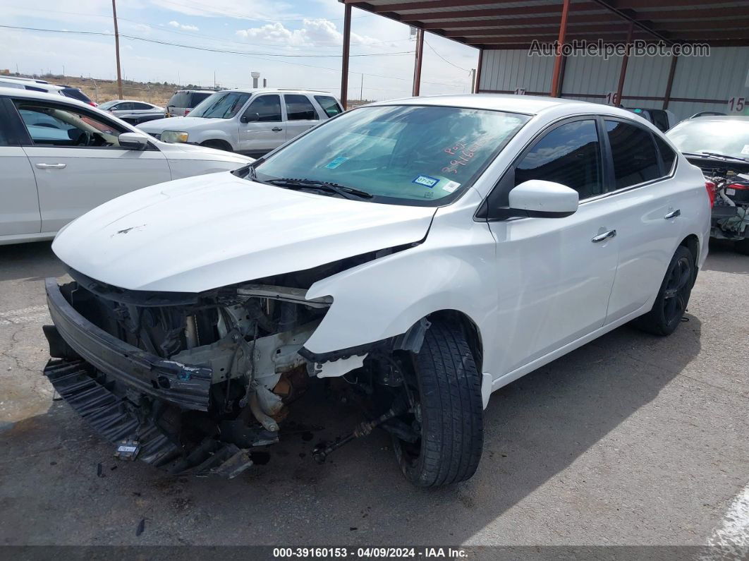 2018 Nissan Sentra S White vin: 3N1AB7AP7JY320686